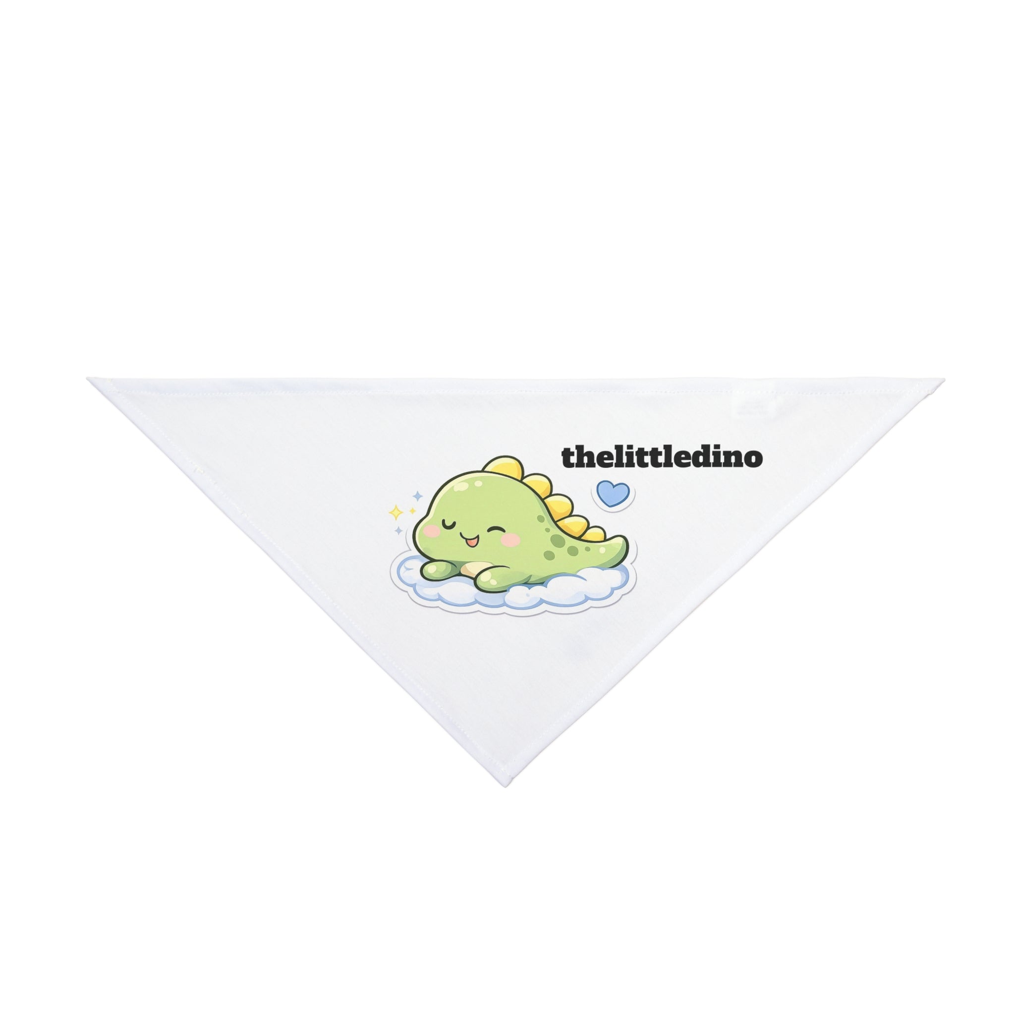 Cute Sleeping Dino Pet Bandana — "thelittledino" Cloud Design