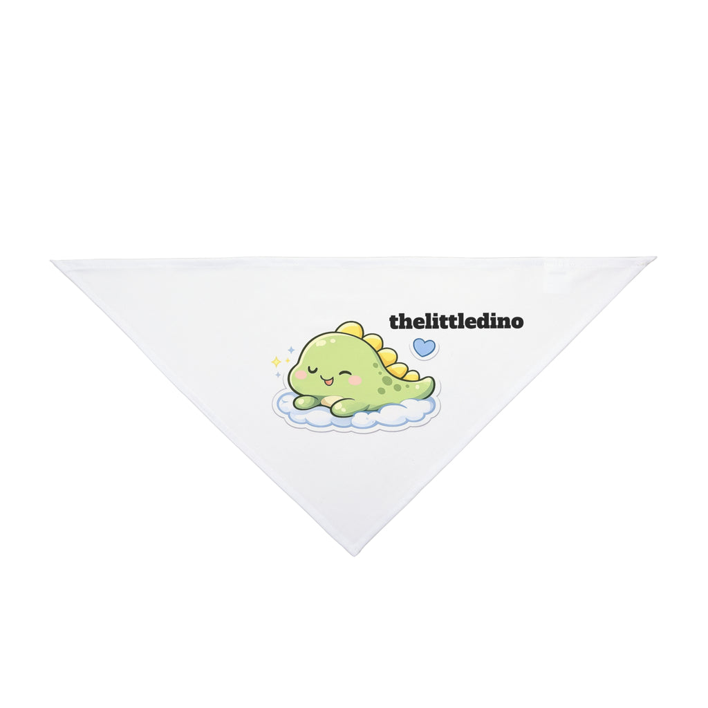 Cute Sleeping Dino Pet Bandana — "thelittledino" Cloud Design