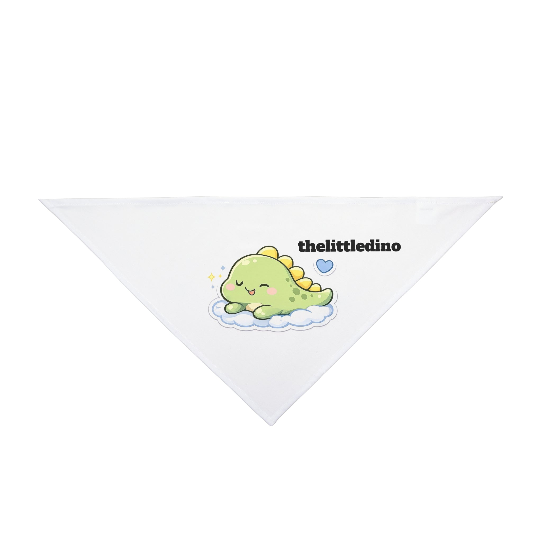 Cute Sleeping Dino Pet Bandana — "thelittledino" Cloud Design