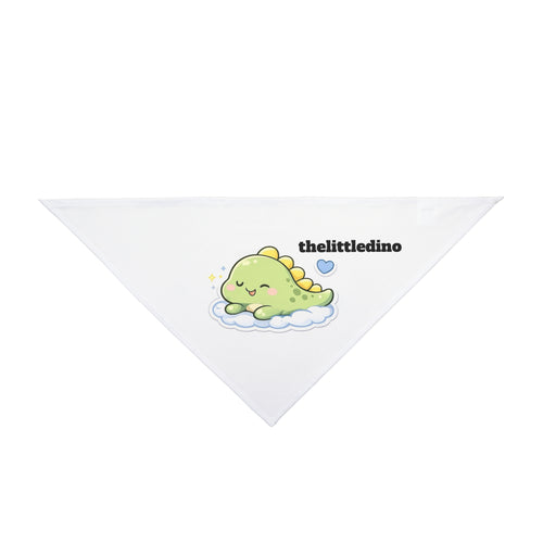Cute Sleeping Dino Pet Bandana — "thelittledino" Cloud Design