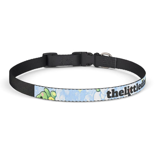 Clip-on Pet Collar — Cute Green Dino Pattern
